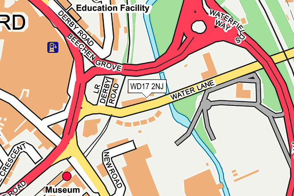 WD17 2NJ map - OS OpenMap – Local (Ordnance Survey)