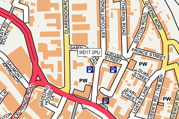 WD17 2PU map - OS OpenMap – Local (Ordnance Survey)