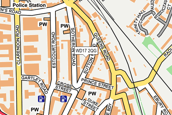 WD17 2QG map - OS OpenMap – Local (Ordnance Survey)