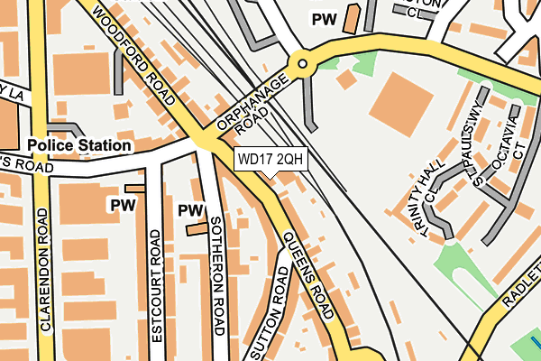 WD17 2QH map - OS OpenMap – Local (Ordnance Survey)