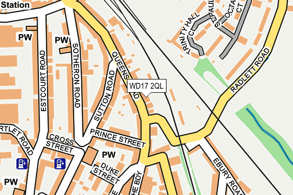 WD17 2QL map - OS OpenMap – Local (Ordnance Survey)