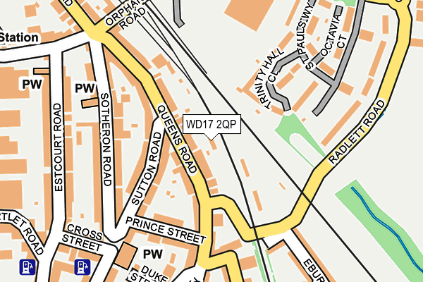 WD17 2QP map - OS OpenMap – Local (Ordnance Survey)