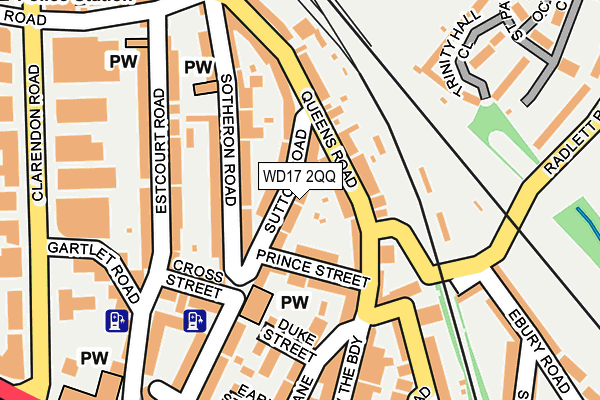WD17 2QQ map - OS OpenMap – Local (Ordnance Survey)