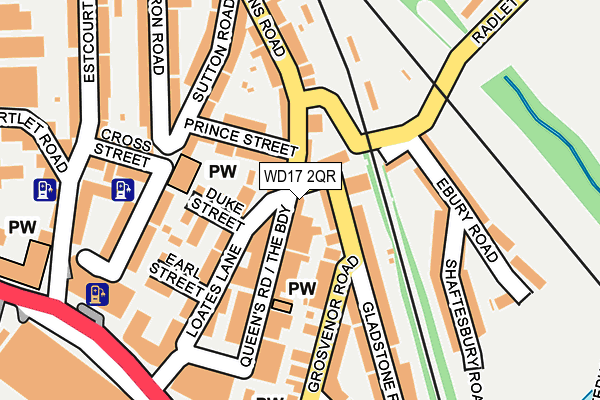 WD17 2QR map - OS OpenMap – Local (Ordnance Survey)