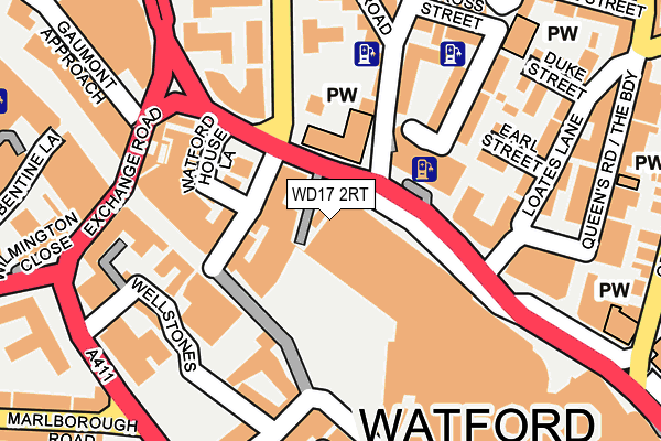 WD17 2RT map - OS OpenMap – Local (Ordnance Survey)