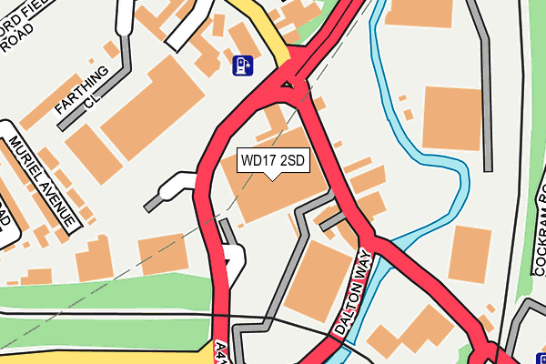 WD17 2SD map - OS OpenMap – Local (Ordnance Survey)