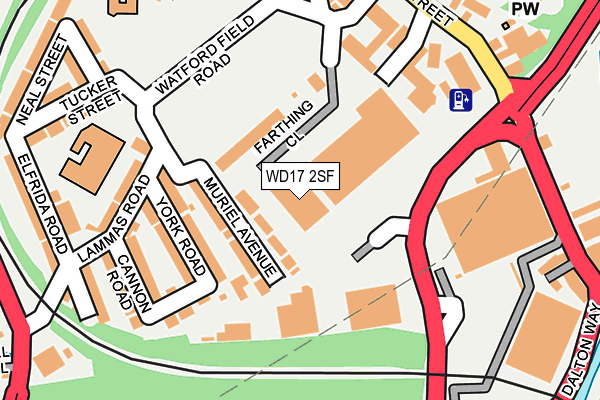 WD17 2SF map - OS OpenMap – Local (Ordnance Survey)