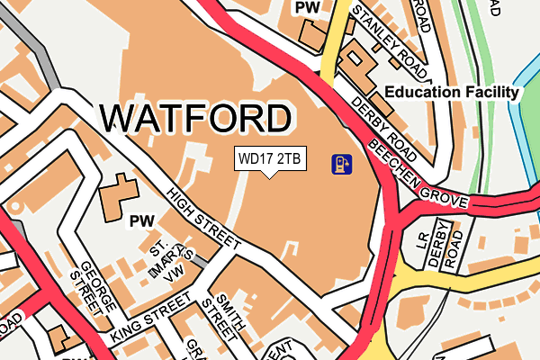 WD17 2TB map - OS OpenMap – Local (Ordnance Survey)