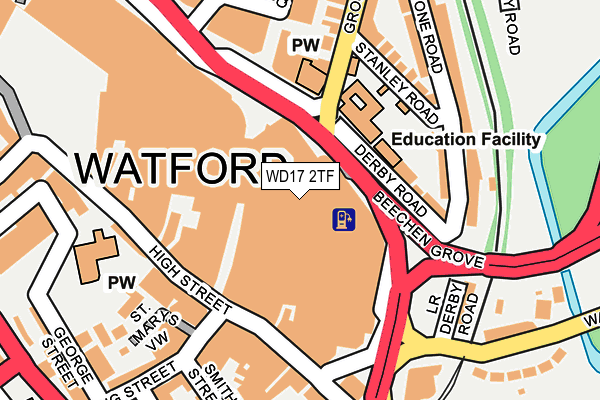 WD17 2TF map - OS OpenMap – Local (Ordnance Survey)