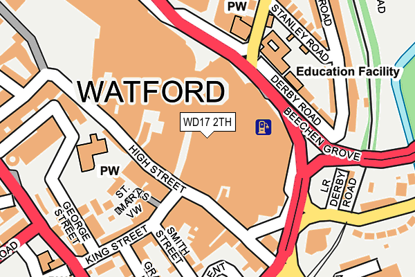WD17 2TH map - OS OpenMap – Local (Ordnance Survey)