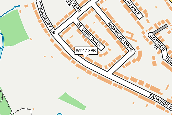 WD17 3BB map - OS OpenMap – Local (Ordnance Survey)