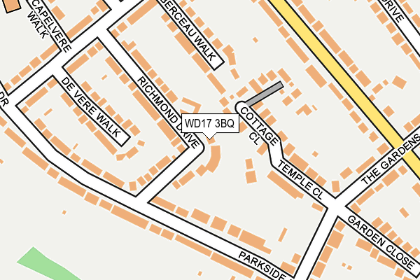 WD17 3BQ map - OS OpenMap – Local (Ordnance Survey)