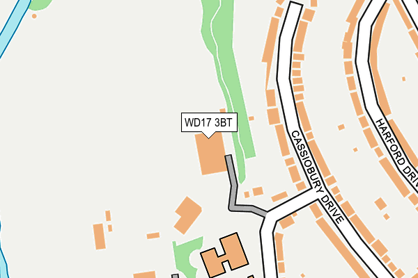 WD17 3BT map - OS OpenMap – Local (Ordnance Survey)