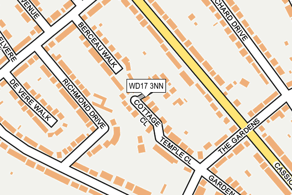 WD17 3NN map - OS OpenMap – Local (Ordnance Survey)
