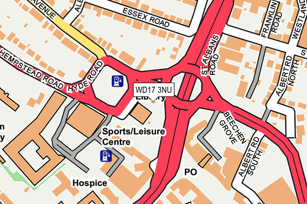 WD17 3NU map - OS OpenMap – Local (Ordnance Survey)
