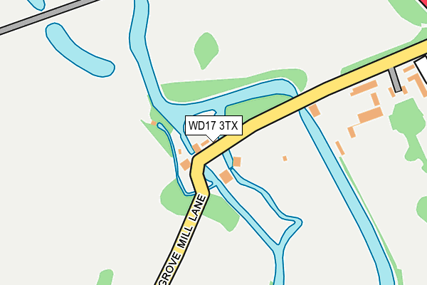 WD17 3TX map - OS OpenMap – Local (Ordnance Survey)