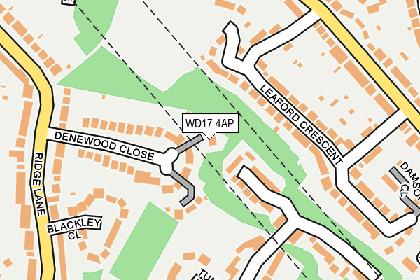 WD17 4AP map - OS OpenMap – Local (Ordnance Survey)