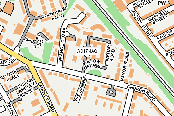 WD17 4AQ map - OS OpenMap – Local (Ordnance Survey)