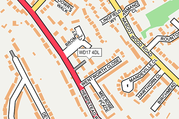 WD17 4DL map - OS OpenMap – Local (Ordnance Survey)