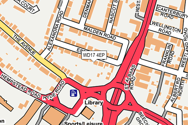 WD17 4EP map - OS OpenMap – Local (Ordnance Survey)