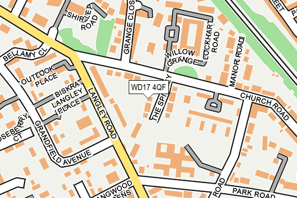 WD17 4QF map - OS OpenMap – Local (Ordnance Survey)