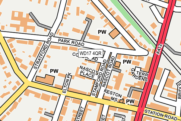 WD17 4QR map - OS OpenMap – Local (Ordnance Survey)