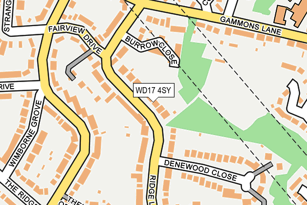 WD17 4SY map - OS OpenMap – Local (Ordnance Survey)