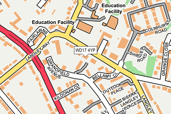 Map of DRBINFORMATIONSECURITY LIMITED at local scale