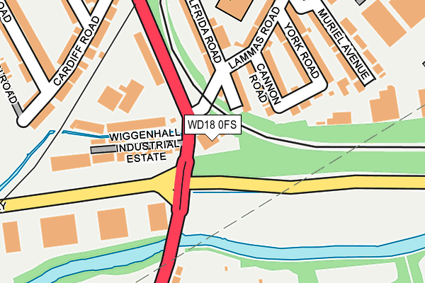 WD18 0FS map - OS OpenMap – Local (Ordnance Survey)