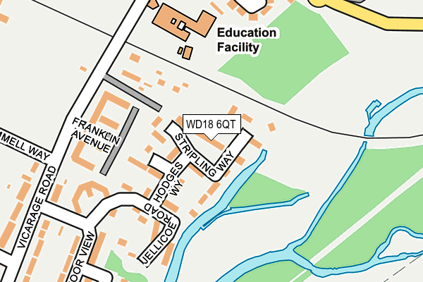 WD18 6QT map - OS OpenMap – Local (Ordnance Survey)