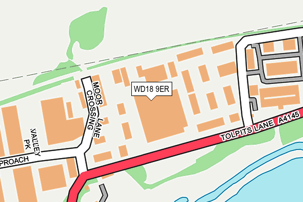 WD18 9ER map - OS OpenMap – Local (Ordnance Survey)