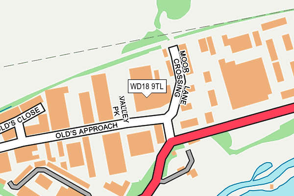 WD18 9TL map - OS OpenMap – Local (Ordnance Survey)