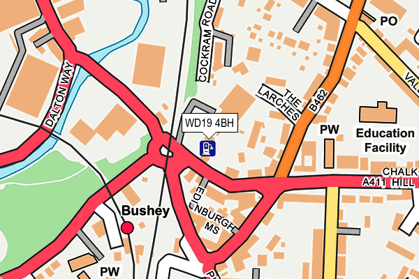 WD19 4BH map - OS OpenMap – Local (Ordnance Survey)