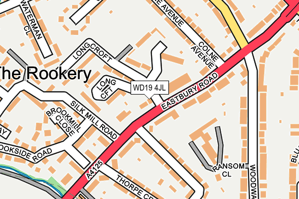 WD19 4JL map - OS OpenMap – Local (Ordnance Survey)