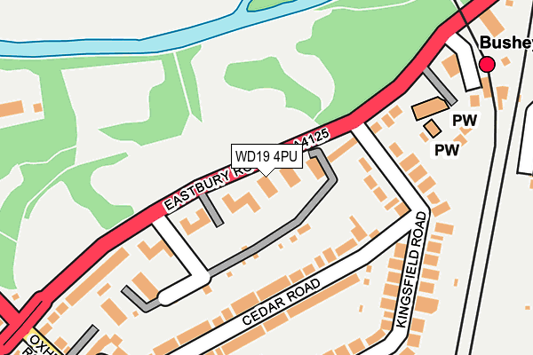 WD19 4PU map - OS OpenMap – Local (Ordnance Survey)