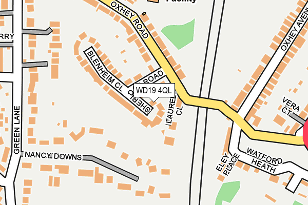 WD19 4QL map - OS OpenMap – Local (Ordnance Survey)