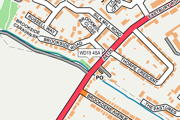 WD19 4SA map - OS OpenMap – Local (Ordnance Survey)