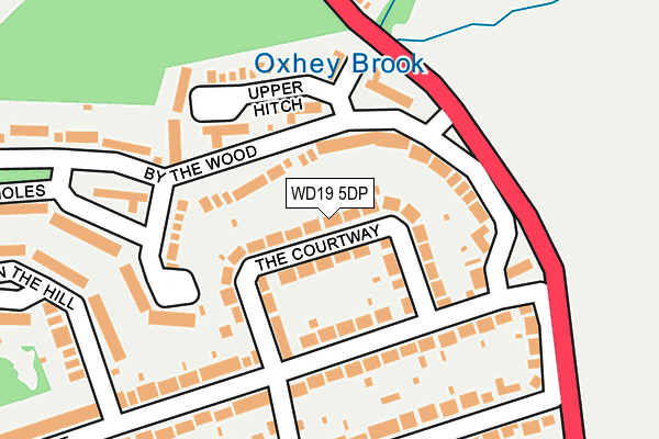 WD19 5DP map - OS OpenMap – Local (Ordnance Survey)