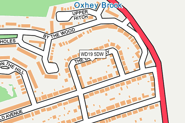 WD19 5DW map - OS OpenMap – Local (Ordnance Survey)