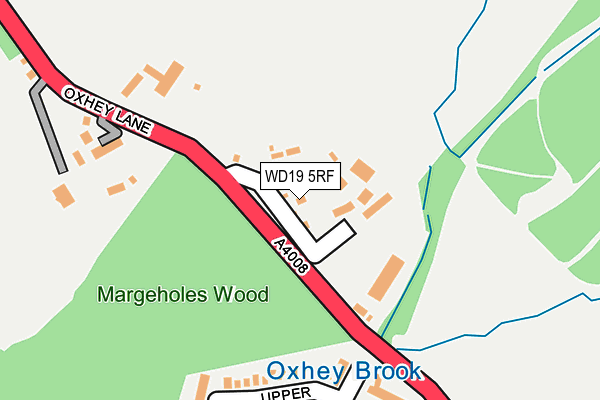 WD19 5RF map - OS OpenMap – Local (Ordnance Survey)