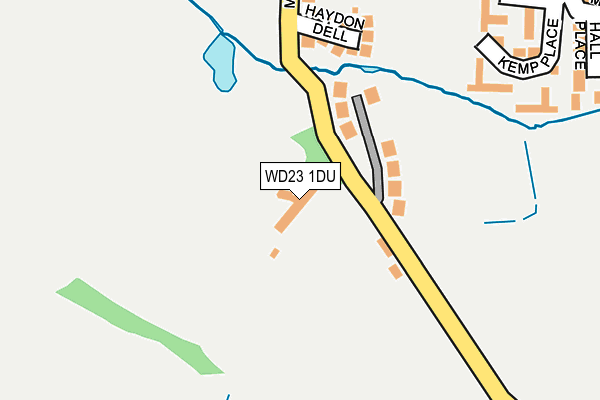 WD23 1DU map - OS OpenMap – Local (Ordnance Survey)