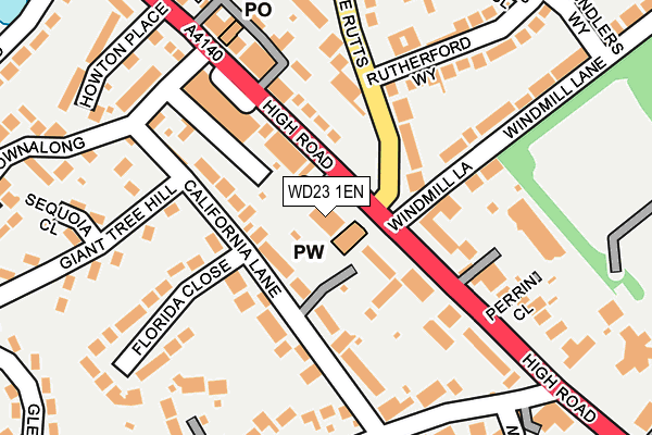 WD23 1EN map - OS OpenMap – Local (Ordnance Survey)