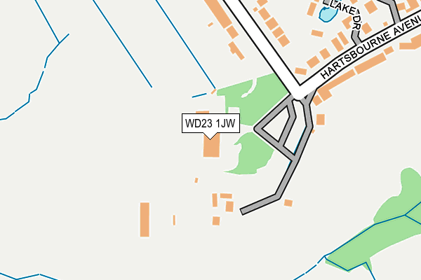 WD23 1JW map - OS OpenMap – Local (Ordnance Survey)