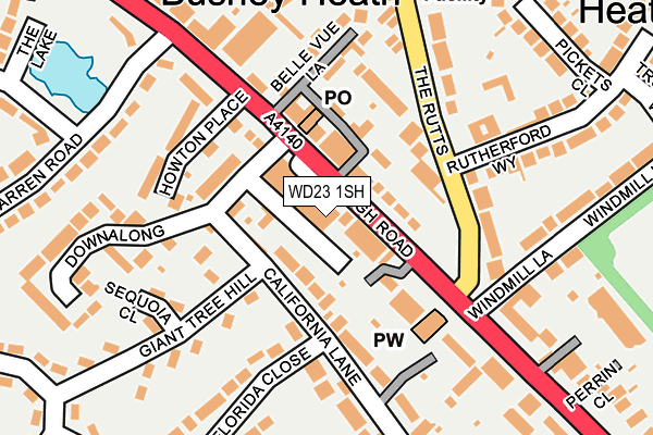 WD23 1SH map - OS OpenMap – Local (Ordnance Survey)