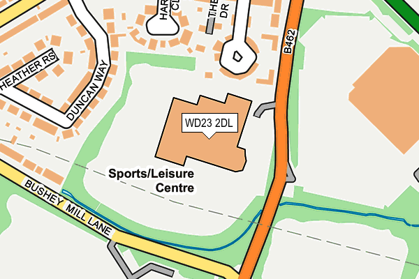 WD23 2DL map - OS OpenMap – Local (Ordnance Survey)