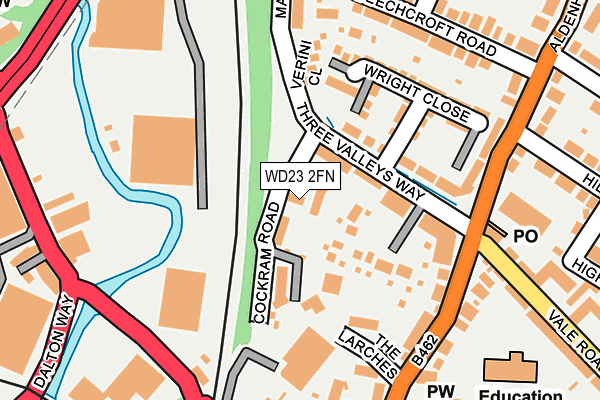 WD23 2FN map - OS OpenMap – Local (Ordnance Survey)