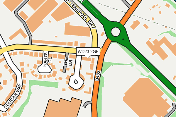 WD23 2GF map - OS OpenMap – Local (Ordnance Survey)