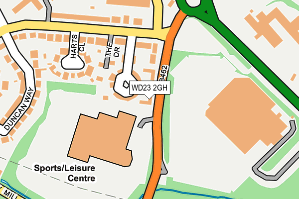 WD23 2GH map - OS OpenMap – Local (Ordnance Survey)