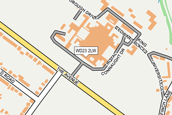 WD23 2LW map - OS OpenMap – Local (Ordnance Survey)