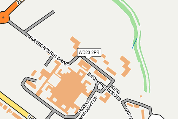 WD23 2PR map - OS OpenMap – Local (Ordnance Survey)